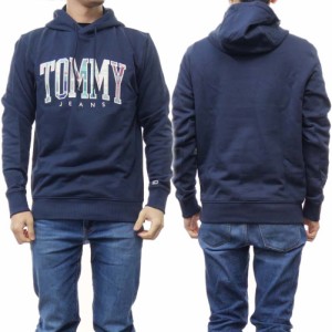 【セール 55％OFF！】TOMMY JEANS トミージーンズ メンズプルオーバーパーカー DM0DM15696 ネイビー