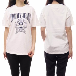 【セール 50％OFF！】TOMMY JEANS トミージーンズ レディースクルーネックTシャツ DW0DW14919 ホワイト