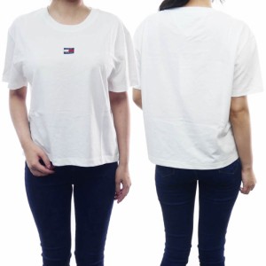 【セール 55％OFF！】TOMMY JEANS トミージーンズ レディースクルーネックTシャツ DW0DW15640 ホワイト