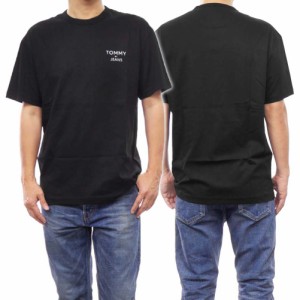 【35％OFF！】TOMMY JEANS トミージーンズ メンズクルーネックTシャツ DM18872 ブラック /2024春夏新作