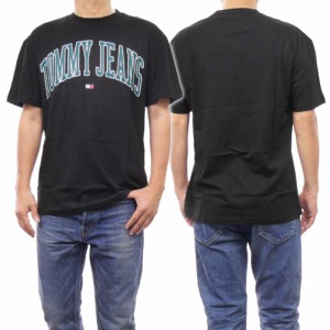 【35％OFF！】TOMMY JEANS トミージーンズ メンズクルーネックTシャツ DM18558 ブラック /2024春夏新作