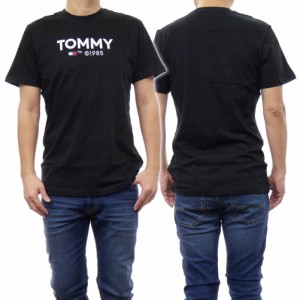 【○％OFF！】TOMMY JEANS トミージーンズ メンズクルーネックTシャツ DM18264 ブラック /2024春夏新作