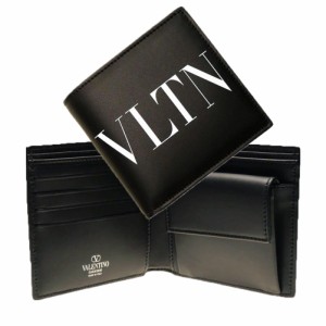 【○％OFF！】VALENTINO ヴァレンティノ メンズ二つ折り財布（小銭入れ付き） 4Y2P0577LVN ブラック /2024春夏新作