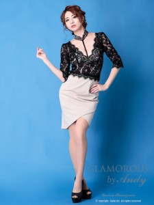 GLAMOROUS ドレス GMS-V658 ワンピース ミニドレス Andyドレス グラマラスドレス クラブ キャバ ドレス パーティードレス