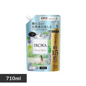 柔軟剤 IROKA ナチュラルブリーズの香り スパウト つめかえ用 710ml 花王 イロカ 柔軟剤 詰め替え用 透明タイプ ピュアムスク アンバー 