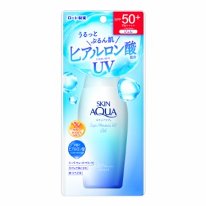 スキンアクア スーパーモイスチャージェル 110g ロート製薬 日焼け止め UVケア 日やけ止め SPF50+ PA++++ 顔 体 化粧下地 UVカット 石け