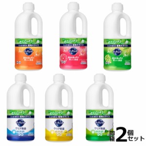 2個セット キュキュット つめかえ用 1250ml 花王株式会社 全6種類 液体洗剤 台所用 食器洗い 台所用洗剤 泡切れ Kao 香り 除菌 まとめ買