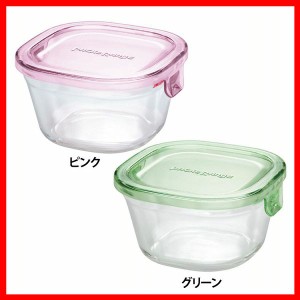 パック＆レンジ 角型200ml KC3200−P iwaki 全2色 保存容器 耐熱ガラス イワキ 耐熱 ガラス 保存 容器 いわき ふた レンジ