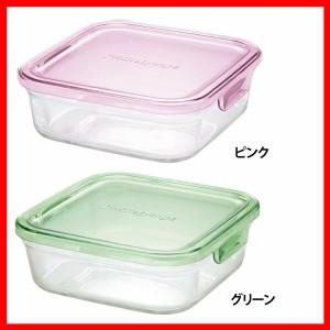 パック＆レンジ 角型800ml KC3247N−P iwaki 全2色 保存容器 耐熱ガラス イワキ 耐熱 ガラス 保存 容器 いわき ふた レンジ