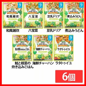 【6個セット】1食分の野菜が摂れるグーグーキッチン 9か月頃から 和光堂 全7種類 WAKODO レトルト 離乳食 ベビーフード パウチ 赤ちゃん 