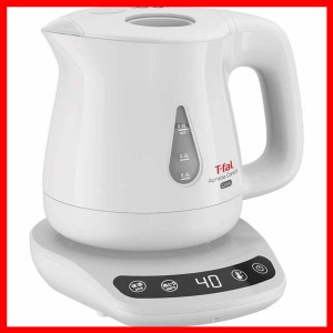 T-fal 電気ケトル アプレシア ロック コントロール 0.8L ホワイト KO8401JP ティファール T-fal やかん 湯沸かし 新生活 キッチン 目盛り