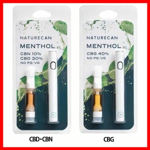 40％ CBD CBN ベイプペン／CBG ベイプペン（PG／VG不使用） KK-JP-NAT-VAP-MEN-CBN-CBD-10-40 Naturecan 全2種類 ネイチャーカン CBD CBN