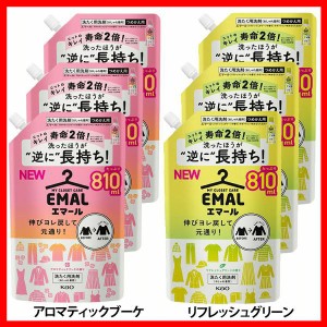 【3個セット】おしゃれ着洗剤 花王 洗濯洗剤 エマールつめかえ用 810ml KAO 全2種類 ヨレ戻し 衣類用 詰め替え用 ダメージリペア技術 毛