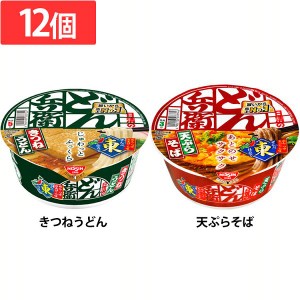 (12個)どん兵衛 東 きつねうどん 96g・天ぷらそば 100g 日清食品 どん兵衛 きつねうどん 東 うどん どん兵衛きつねうどん どん兵衛東 ど