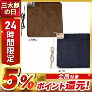 ホットカーペット TEKNOS 45×45 ミニマット（強弱切替）｢発熱素材｣ EC-K411H 【B】 全2色 カーペット ホットカーペット ミニカーペッ