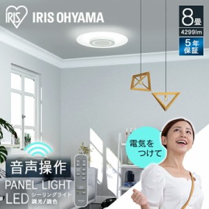  シーリングライト 8畳 導光板シーリングライト 8畳 CEK-A08DLPV ホワイト シーリングライト LED ライト 電気 電灯 あかり 音声操作 リモ