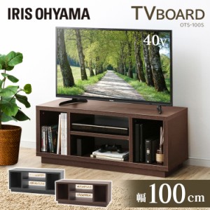 テレビ台 ロータイプ 幅100cm 24インチ 32インチ 40インチ 24型 32型 40型 幅100 OTS-100S オープンテレビ台 スタンダードタイプ TV台 棚