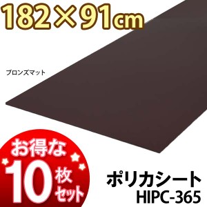 ▼≪送料無料≫【※代引き不可】【送料無料】アイリスオーヤマ ☆お得な10枚セット☆ポリカシートHIPC-365ブロンズマット  おしゃれ