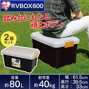 【お得な2個セット】RVBOX エコロジーカラー 600 カーキ/ブラック アイリスオーヤマ 送料無料