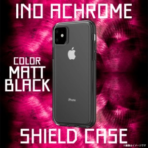 iPhone 11 ハードケース カラーフレーム 【0458】 motomo INO ACHROME SHIELD CASE クリアケース クロームコーティング ワイヤレス充電対