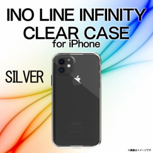 iPhone 11 ソフトケース カラーフレーム 【0199】  motomo INO LINE INFINITY CLEAR CASE クリアケース ハイブリット ワイヤレス充電対応