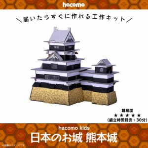 ペーパークラフト 工作キット ダンボール 段ボール 大人 小学生 キッズ 【3778】 hacomo 日本のお城 立体パズル クラフト 簡単組立 貯金