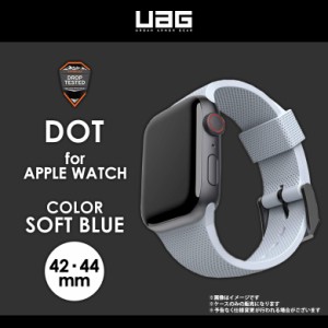 Apple watch series 6 SE 5 4 3 2 1 42mm 44mm バンド UAG-UAWLD-SB【3301】 UAG URBAN ARMOR GEAR DOT アップルウォッチ シリコンバンド