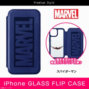 iPhone13 Pro ケース キャラクター 手帳型 耐衝撃 MARVEL スパイダーマン PG-DGF21N20SPM【3350】背面クリア クリアケース マーベル ガラ