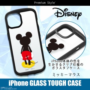 iPhone13 Pro Max ケース キャラクター クリア 耐衝撃 ミッキーマウス PG-DGT21P01MKY【3497】クリアケース Disney ガラスタフケース 米