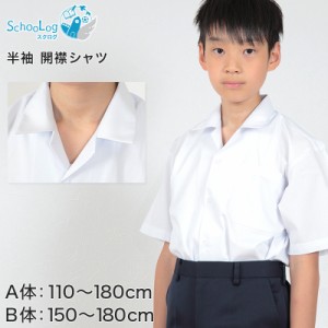 学生服 シャツ 男子 開襟シャツ 半袖 110cmA〜180cmB (スクールシャツ 小学生 中学生 高校生 制服 学生 半袖シャツ 110 120 130 140 150 