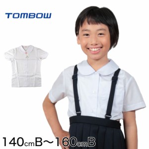 トンボ学生服 女子 半袖ベタ衿スクールブラウス 140cmB〜160cmB (トンボ TOMBOW) (取寄せ)