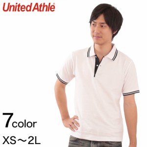 メンズ 6.2オンス ハイブリッドラインポロシャツ XS〜2L  United Athle メンズ アウター 在庫限り 