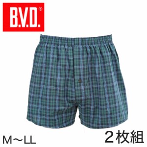 BVD トランクス メンズ 下着 B.V.D.NEW STANDARD 2枚組 M〜LL (bvd M L LL 大きい インナー パンツ セット 下着 肌着 前開き アンダーウ