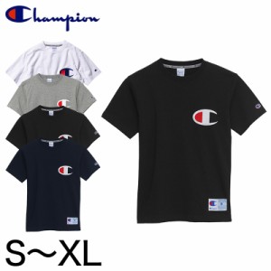 Champion Tシャツ メンズ 半袖 S〜XL (男性 紳士 左胸刺繍 シャツ インナー チャンピオン 綿100%) (在庫限り)