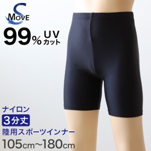 日本製 キッズ スポーツ UV レギンス 3分丈 105cm〜180cm ( スポーツインナー 子供 uvカット ジュニア 男の子 女の子 スパッツ )