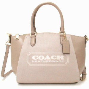 コーチ プレーリー サッチェル 2Way ショルダー ハンドバッグ 斜め掛け レザー トープ ベージュ ゴールド金具 79997 COACH（美品）