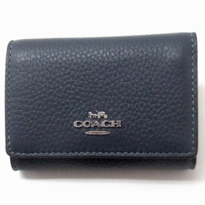 コーチ レザー財布 COACH アウトレット スムース レザー マイクロ ウォレット 三つ折り財布 小銭入れあり CM238 SVDE