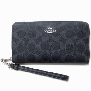 コーチ 財布 COACH アウトレット シグネチャー ジップアラウンド ウォレット 長財布 リストレット C4452 SVN2V