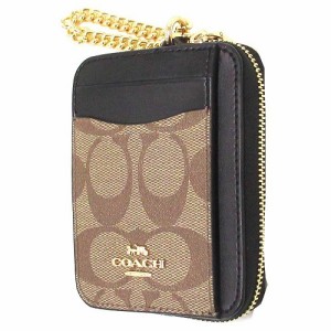 コーチ コインケース COACH アウトレット シグネチャー カラー ブロック キャンバス ジップ カードケース 小銭入れ  C1885 IMNOX n211126