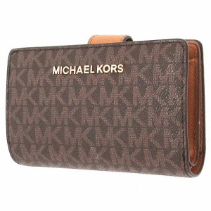 MICHAEL KORS マイケルコース アウトレット ジェット セット トラベル 二つ折り財布 35F8GTVF2B BRN