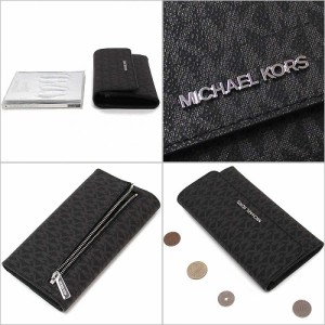 MICHAEL KORS マイケルコース アウトレット ジェット セット トラベル LG トリフォールド 長財布  35F8GTVF3B BLK　n201201