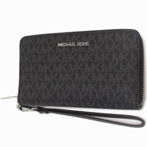 MICHAEL KORS マイケルコース アウトレット 財布 ジェットセットトラベル レディース シグネチャー ウォレット 35F8STVW9BBLACK