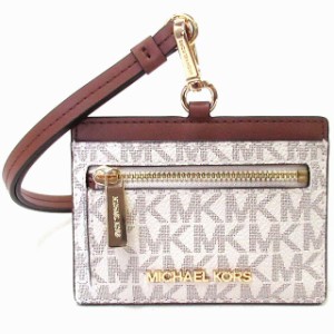 MICHAEL KORS マイケルコース アウトレット IDケース　ランヤード　ネックストラップ　ロゴ　シグネチャー　35H3GTVD3B