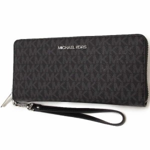 MICHAEL KORS マイケルコース アウトレット シグネチャー ジェットセットトラベル コンチネンタル 長財布 35H8STVT3B BLACK　 