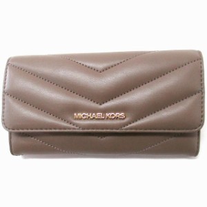 MICHAEL KORS マイケルコース アウトレット 財布　Jet Set Travel LG Trifold キルティングウォレット 35R4GTVF9V DUSK