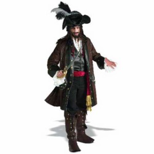 ≪訳アリ≫ハロウィン コスプレ カリブの海賊 デラックス 大人用   56150  pj0822　帽子無しの訳あり商品