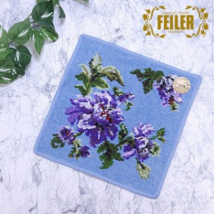 FEILER フェイラー タオルハンカチ 花柄 ライトブルー CORONARIA CRN25928　 限定品            