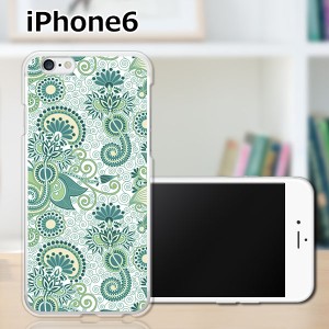 iPhone6 iPhone6s 共通 アイフォン６ アイフォン６s TPUケース/カバー 【グリーンペイズリー TPUソフトカバー】Apple スマホケース スマ