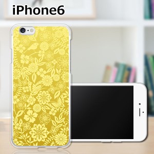 iPhone6 iPhone6s 共通 アイフォン６ アイフォン６s ハードケース/カバー 【花×小鳥：ゴールデン PCクリアハードカバー】Apple スマート