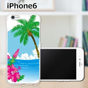 iPhone6 iPhone6s 共通 アイフォン６ アイフォン６s ハードケース/カバー 【ハワイアン（ワンポイント） PCクリアハードカバー】Apple ス